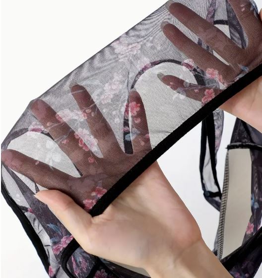 Soutien-gorge à fleur imprimé très léger