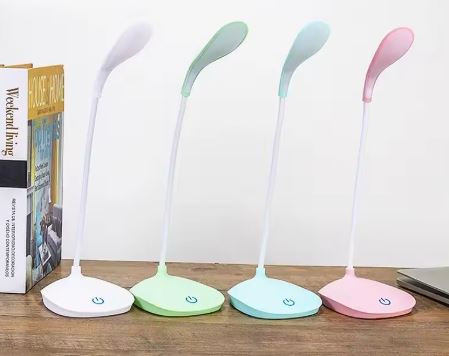 Veilleuse LED USB rechargeable Protection des yeux Tactile Réglable Pliable Chambre à coucher Chambre à coucher Bureau Table de lecture Lampe de lecture