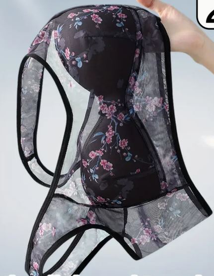 Soutien-gorge à fleur imprimé très léger