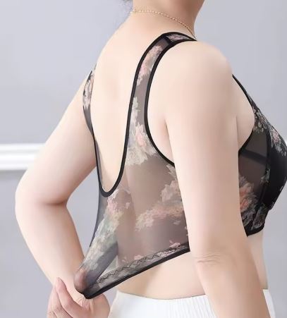 Soutien-gorge à fleur imprimé très léger