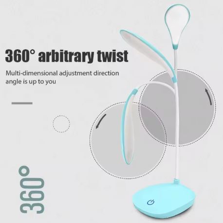 Veilleuse LED USB rechargeable Protection des yeux Tactile Réglable Pliable Chambre à coucher Chambre à coucher Bureau Table de lecture Lampe de lecture